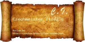 Czechmeister Illés névjegykártya